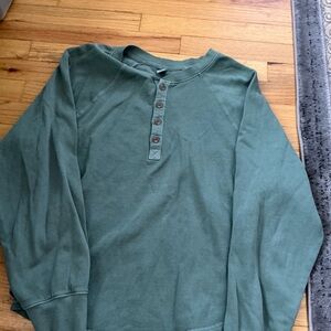 Green Men's Henley Shirt